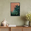 earthy blush meets green tropical jungle