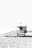 Beach hut BW