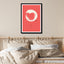 Enso (On Red Background)