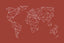 Geometrical World Map – Earthy Red Terracotta