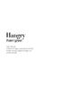 Hangry  White