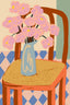 Flowers on a chair