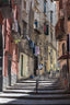 Street view in napels in italy